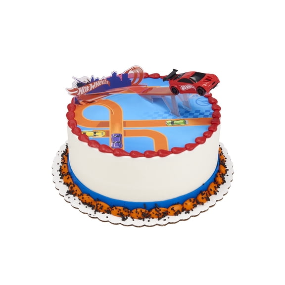 Hot Wheels Round Cake