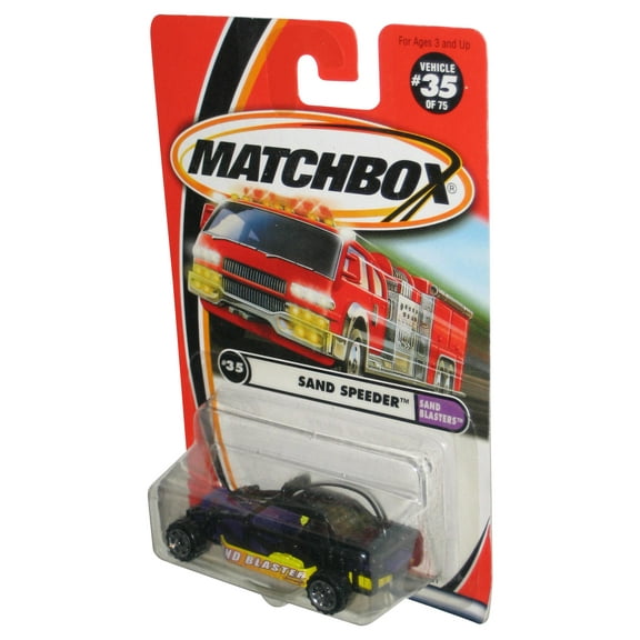 Matchbox Sand Blasters (2000) Mattel Black Speeder Toy Car 35/75