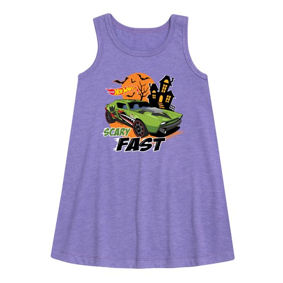 Hot Wheels -Scary Fast - Toddler and Youth Girls A-line Dress