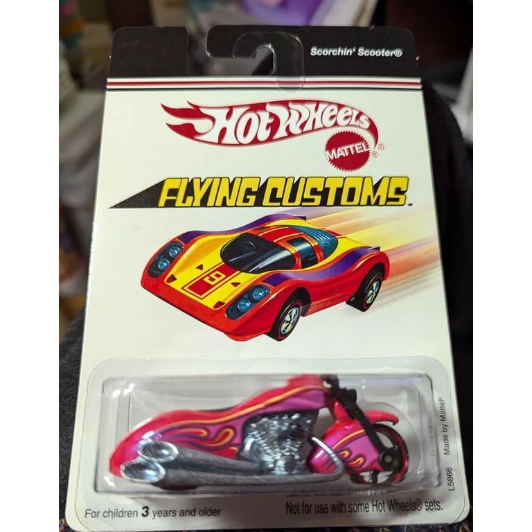 Hot Wheels Scorchin' Scooter Flying Customs Red and Pink - Walmart.com
