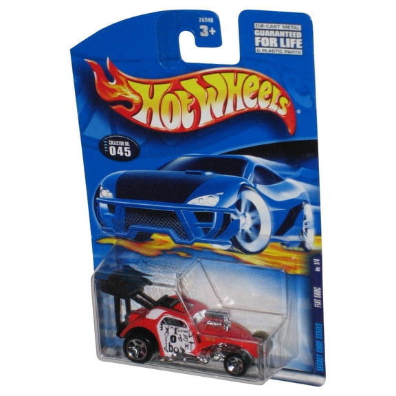 Hot Wheels Secret Code Series 1/4 (2000) Red Fiat 500C Toy Car #045