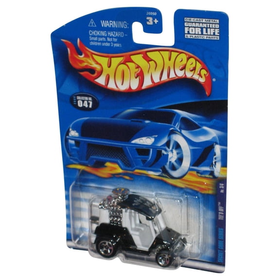 Hot Wheels Secret Code Series 3/4 (2000) White & Black Tee'd Off Toy Car #047