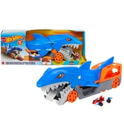 Hot Wheels Shark Chomp Transporter Playset with One 164 Scale Car for Kids 4 to 8 Years Old