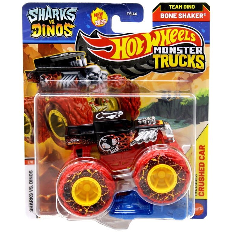 Hot Wheels Sharks vs. Dinos Bone Shaker Diecast Car - Walmart.com