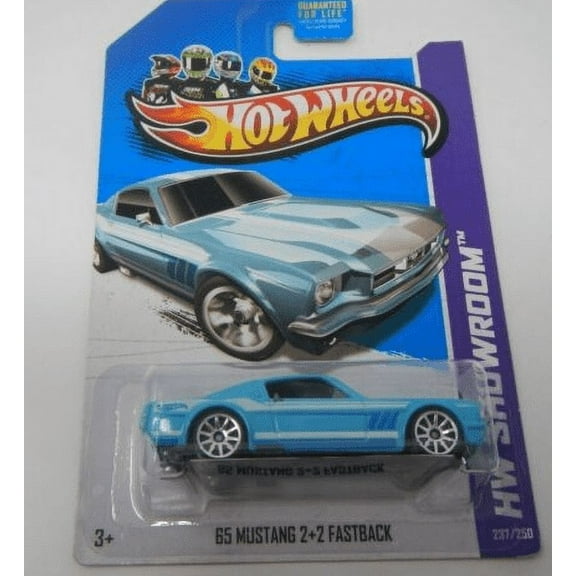 Hot Wheels Showroom Series '65 Mustang 2+2 Fastback 237/250, Lt. Blue