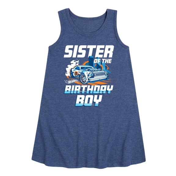 Hot Wheels - Sister Of Birthday Boy - Toddler And Youth Girls A-line Dress