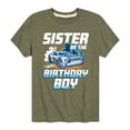 thumbnail image 1 of Hot Wheels - Sister Of Birthday Boy - Toddler And Youth Short Sleeve Graphic T-Shirt, 1 of 4
