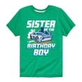 thumbnail image 1 of Hot Wheels - Sister Of Birthday Boy - Toddler And Youth Short Sleeve Graphic T-Shirt, 1 of 4
