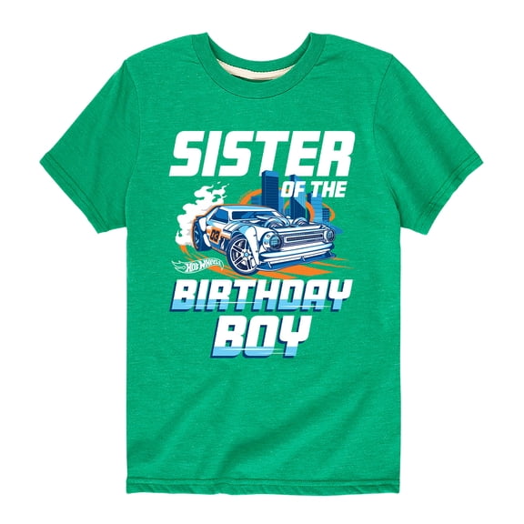 Hot Wheels - Sister Of Birthday Boy - Toddler And Youth Short Sleeve Graphic T-Shirt