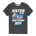thumbnail image 1 of Hot Wheels - Sister Of Birthday Boy - Toddler And Youth Short Sleeve Graphic T-Shirt, 1 of 4
