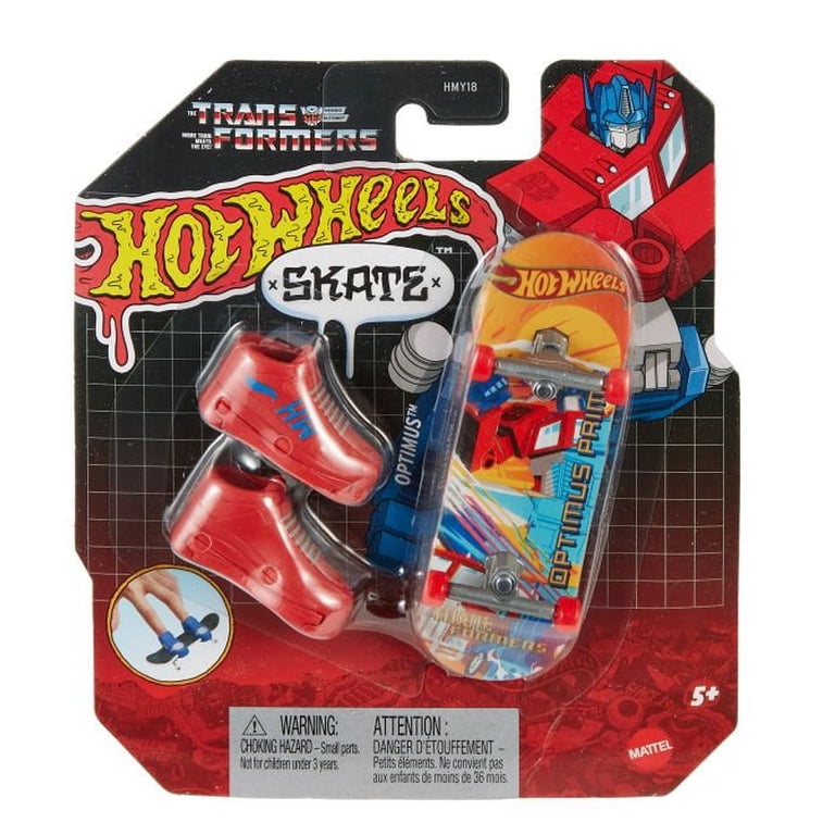 Optimus Prime Transformers Hot Wheels Skate Fingerboard and Shoes