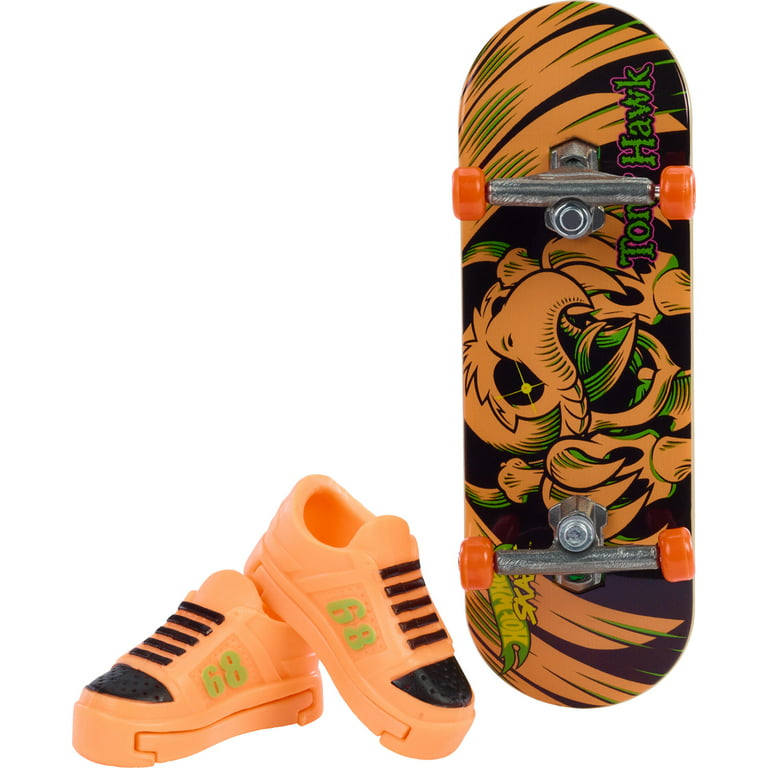 Hot Wheels Skate Veículo de Brinquedo Skateboard Neon Fury™ com Tenis