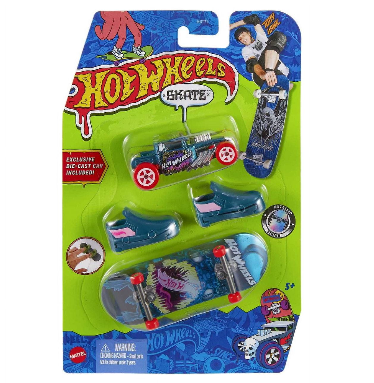 Hot Wheels Skate Dedo Tony Hawk Trick Attack Tubarão Things