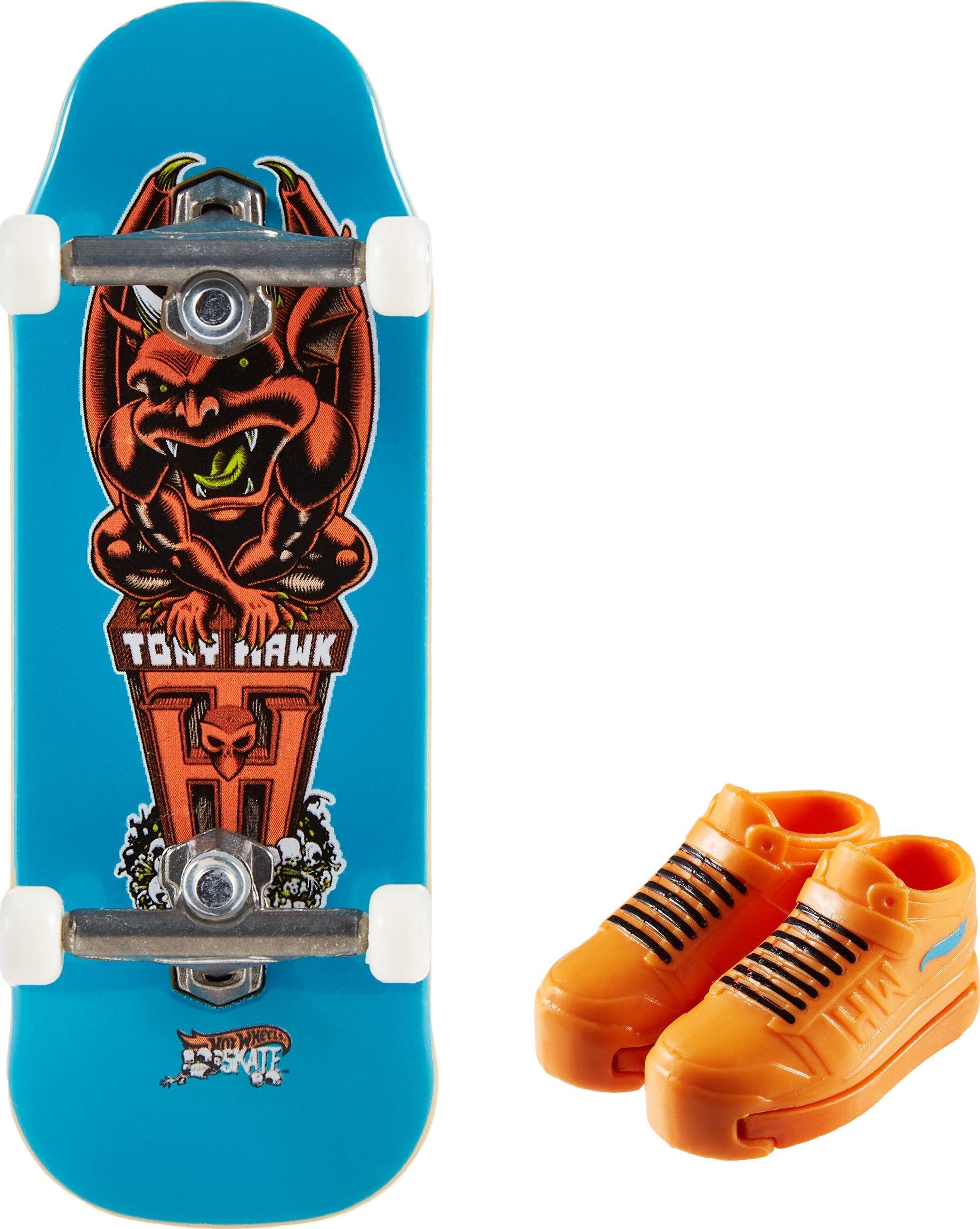 Hot Wheels Skate Tony Hawk Fingerboard & Skate Shoes, Toy for Kids