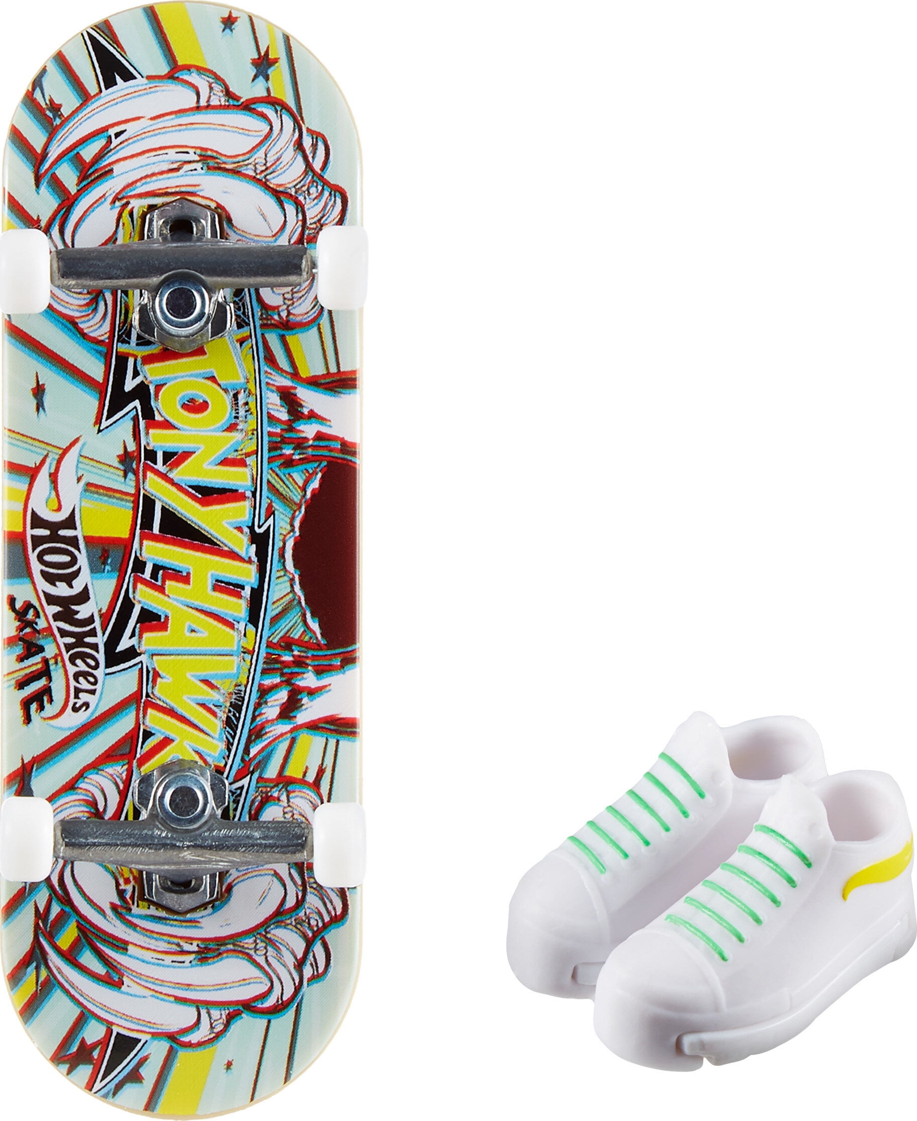 Hot Wheels Skate Tony Hawk Fingerboard & Skate Shoes, Toy for Kids