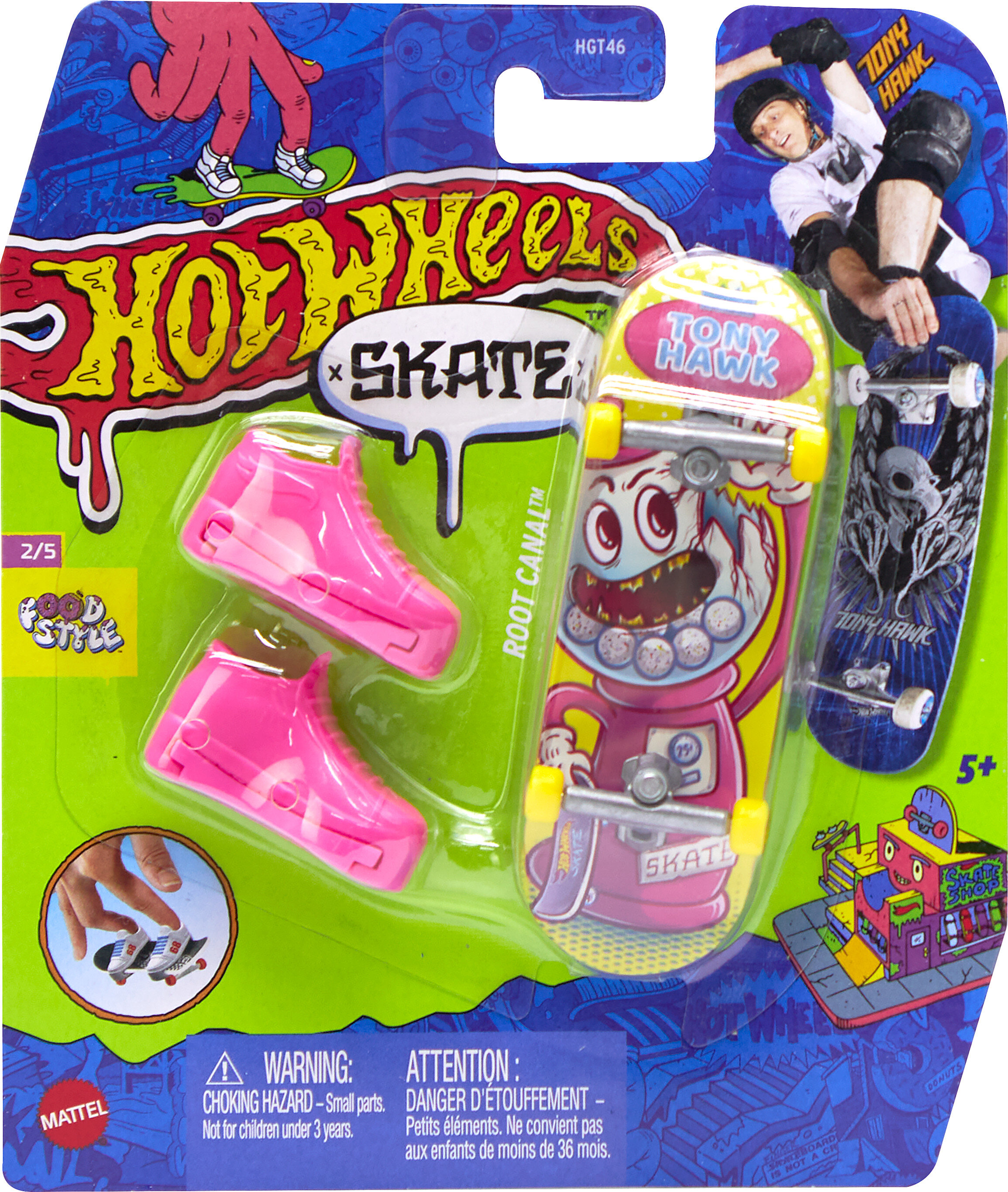 Hot Wheels Skate Tony Hawk Fingerboards & Skate Shoes, Toy for Kids