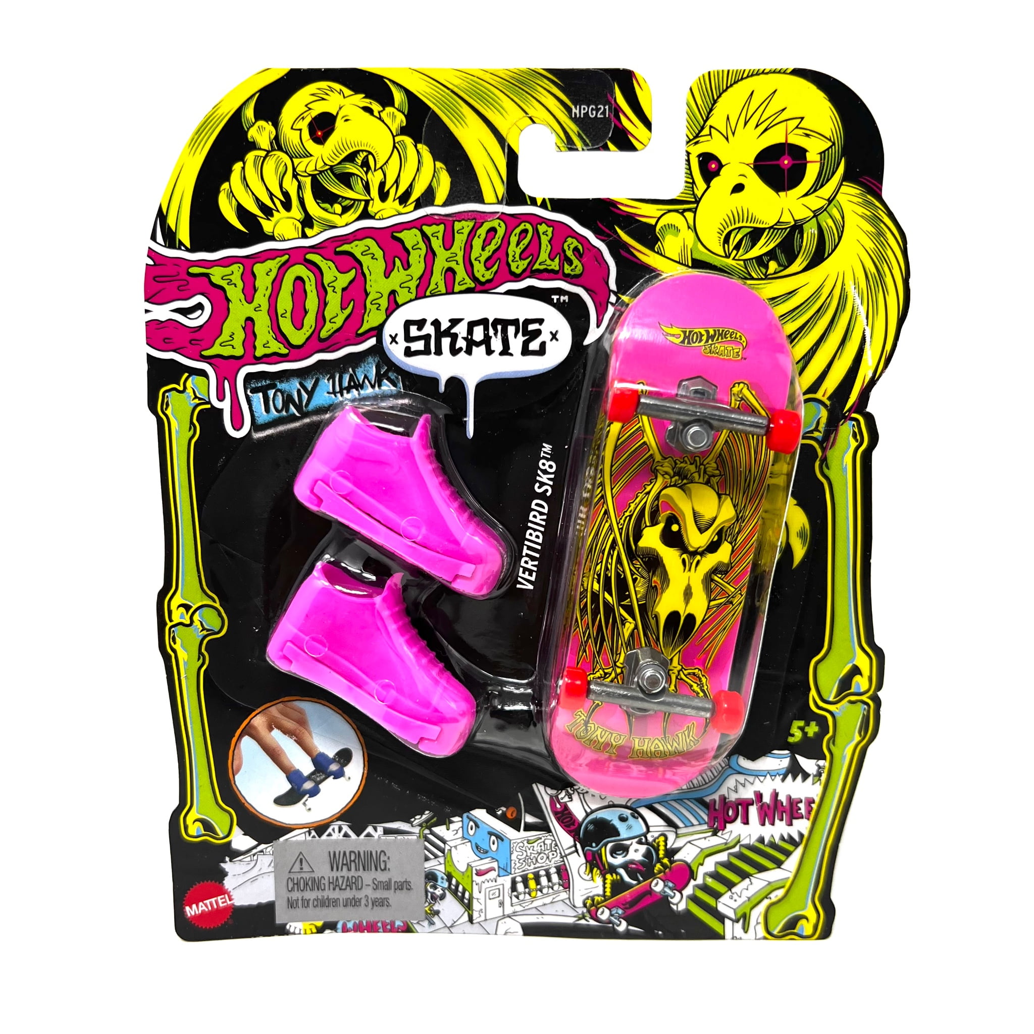 Hot Wheels Skate Vertibird SK8 Fingerboard Toy Fingerboard