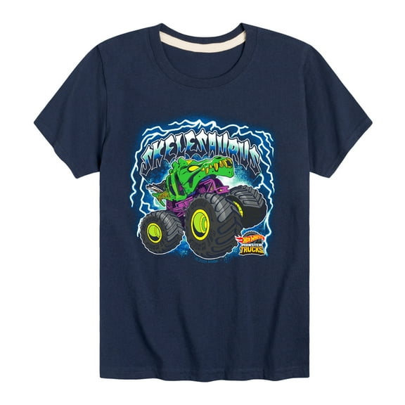 Hot Wheels - Skelesaurus - Kids Toddler And Youth Short Sleeve Tee