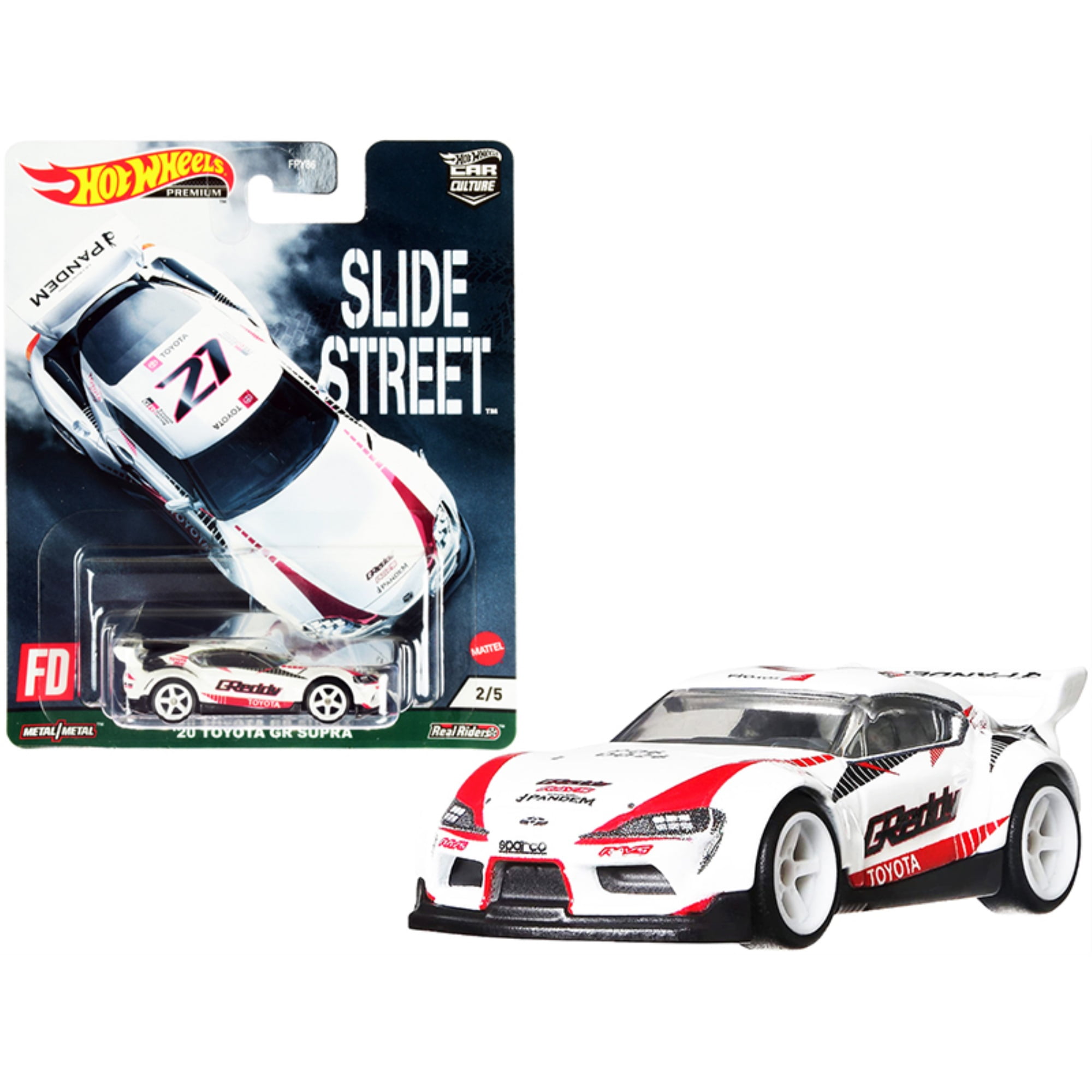 Premium Hot Wheels '20 Toyota GR Supra Slide Street Diecast