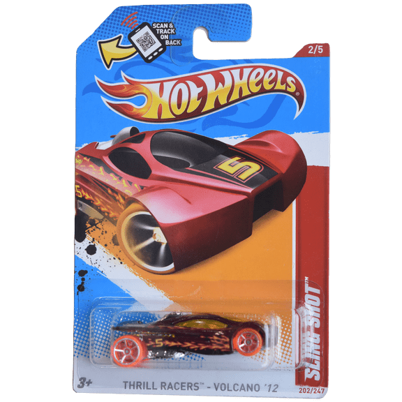 Hot Wheels Sling Shot Thrill Racers - Volcano '12 [red] 202/247