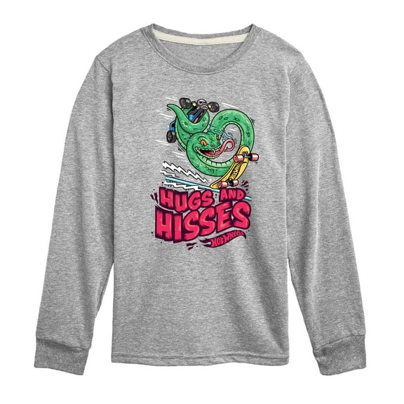 Hot Wheels - Snake Hugs & Kisses - Toddler & Youth Long Sleeve Graphic T-Shirt