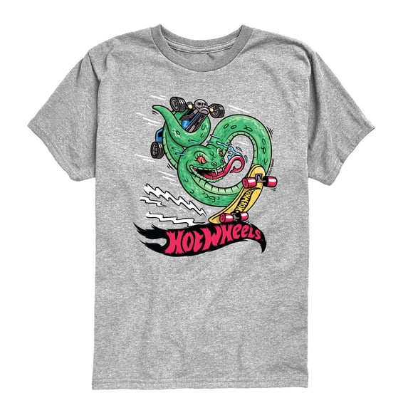 Hot Wheels - Snake Skateboarder - Youth Boys Short Sleeve Graphic T-Shirt