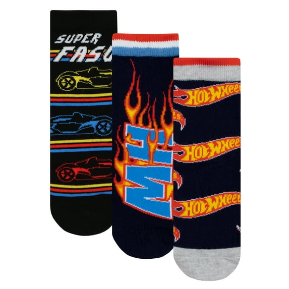 Hot Wheels Socks Pack of 3 Black Infant 7 - 8