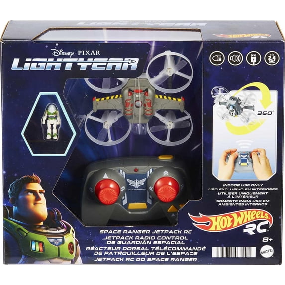 Hot Wheels Space Ranger Jetpack RC, Flying Toy for Kids 8 Years Old & Older