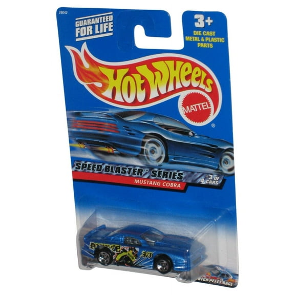 Hot Wheels Speed Blaster Series 3/4 (2000) Blue Mustang Cobra Toy Car #039