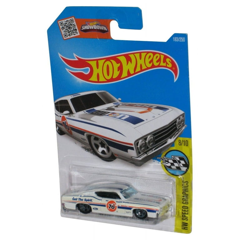 Hot Wheels スートレ Hot Wheels Speed Graphics 8/10 (2015) White '69 Ford Torino