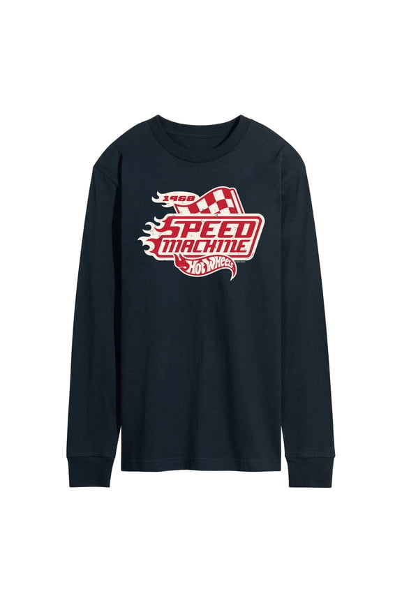- Speed Machine Logo - Men's Long Sleeve Graphic T-Shirt