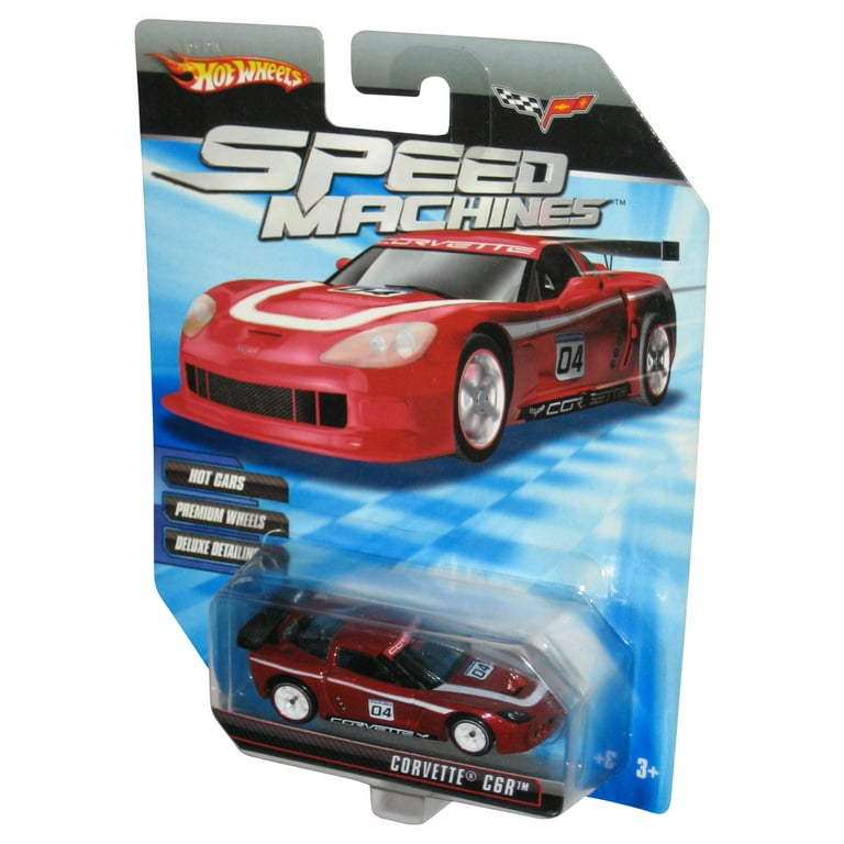 Hot Wheels Speed Machines (2009) Red Corvette C6R Toy Car