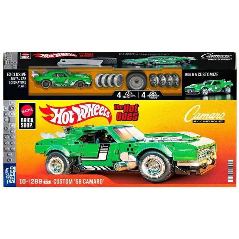 Hot Wheels Speed Series Custom '68 Camaro Building Set, 1:32 Scale