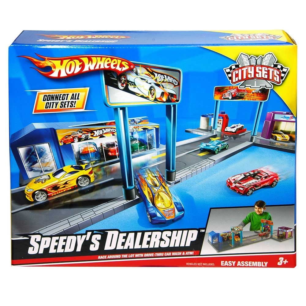 Hot Wheels City Sets - Speedy Dealership Vehicle Playset