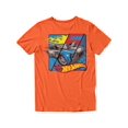 thumbnail image 1 of Hot Wheels Split Panel Car Graphic Short Sleeve T-Shirt for Women (Orange, S-XXL), 1 of 4