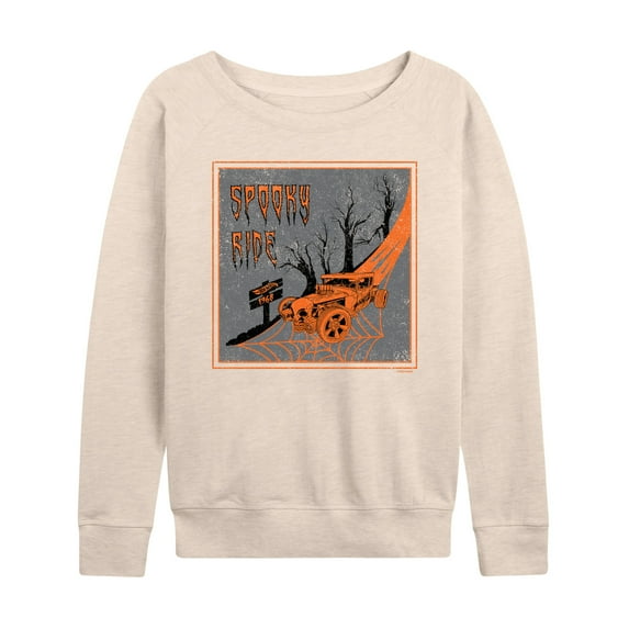Hot Wheels - Spooky Ride - Women's Lightweight French Terry Long Sleeve Shirt