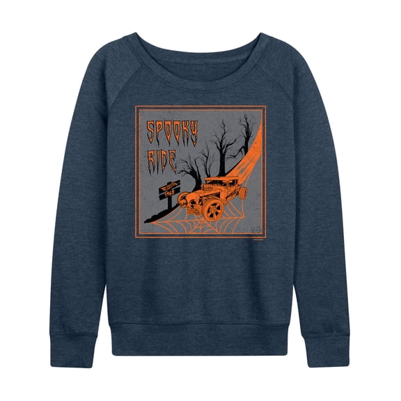 Hot Wheels - Spooky Ride - Women's Lightweight French Terry Long Sleeve Shirt
