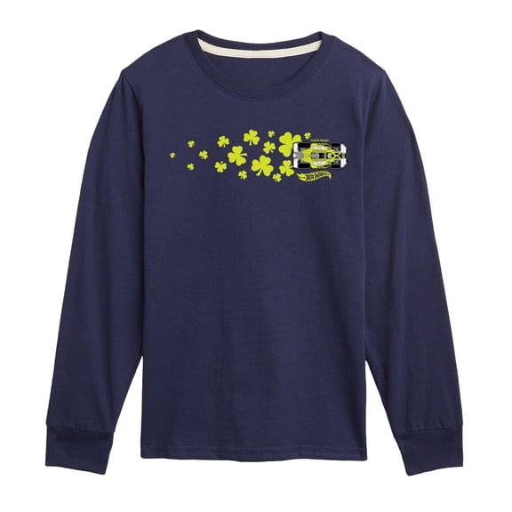 Hot Wheels - St Paddys - Youth Boys Long Sleeve Graphic T-Shirt