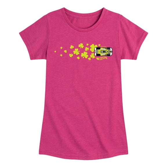 Hot Wheels - St Paddys - Youth Girls Fitted Short Sleeve T-Shirt