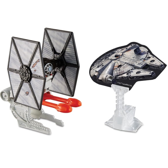 Open Box Hot Wheels Star Wars Blast Attack First Order Tie Fighter Starship