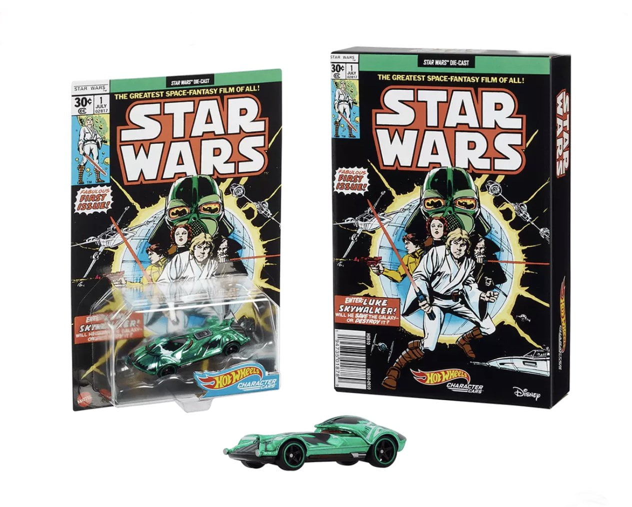 Hot Wheels Star Wars Green Darth Vader SDCC Exclusive