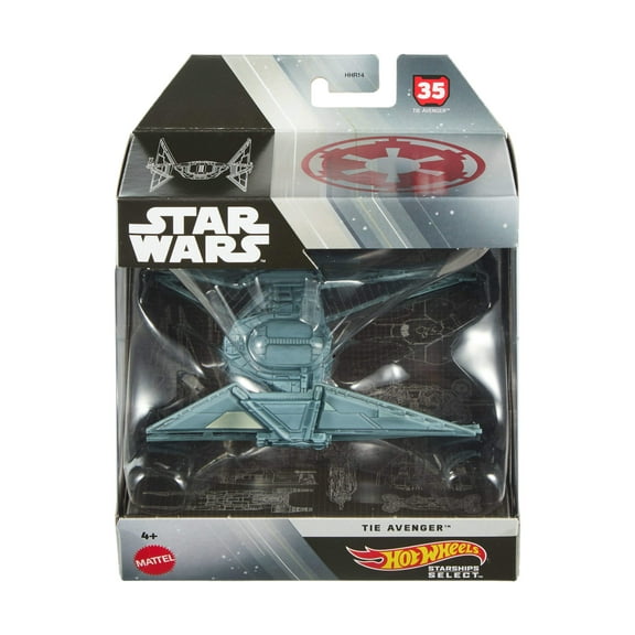 Hot Wheels Star Wars Starships Select, Premium Replica with Display Stand (Styles May Vary)