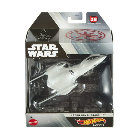Hot Wheels Star Wars Starships Select, Premium Replica with Display Stand (Styles May Vary)
