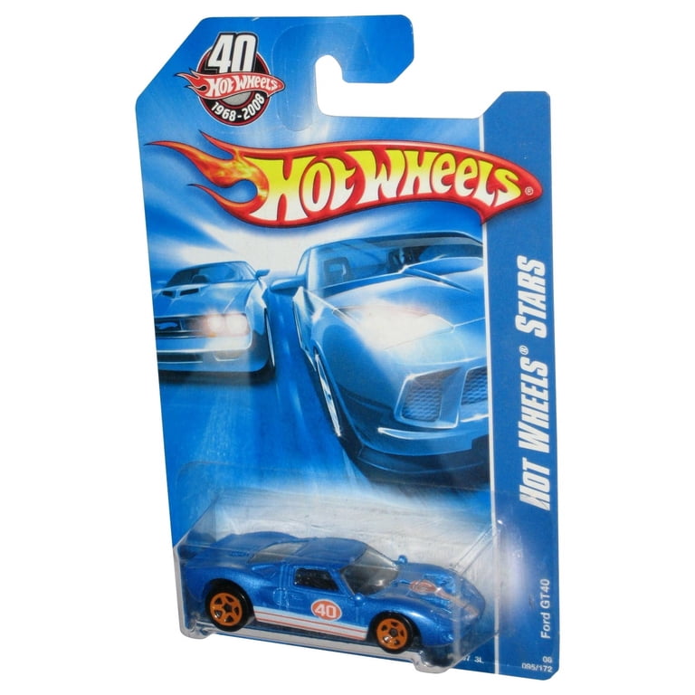 Hot Wheels Stars 40th (2007) Blue Ford GT40 Toy Car 095/172 w