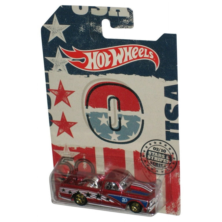 Hot Wheels Stars Stripes 2017 Chevrolet C10 Red Toy Truck 2 10 Walmart