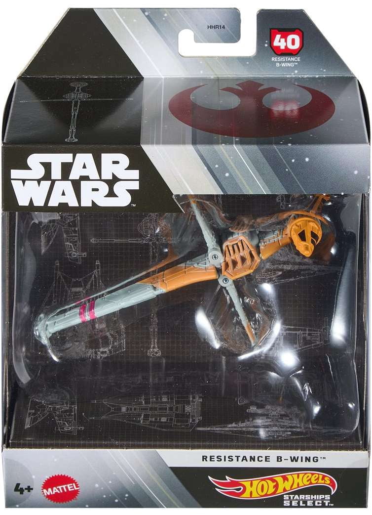 Hot Wheels Starships Select Resistance B-Wing Diecast Vehicle