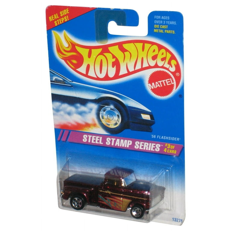 Hot Wheels Steel Stamp Series '56 Flashsider Red Toy Truck #3/4