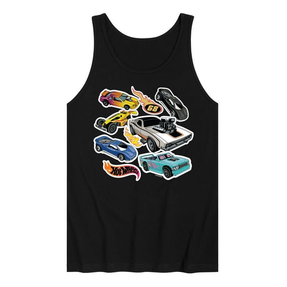 Hot Wheels - Stickers - Men's Jersey Tank