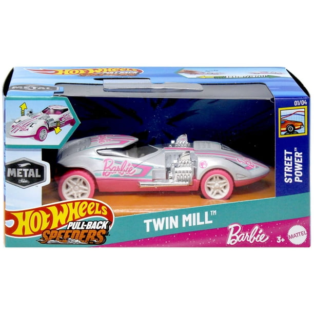 Hot Wheels Street Power Twin Mill Diecast Pull-Back Car (Barbie