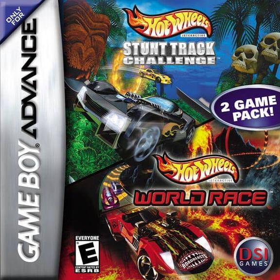 Hot Wheels Stunt Track Challenge / World Race Double Pack - Game Boy Advance